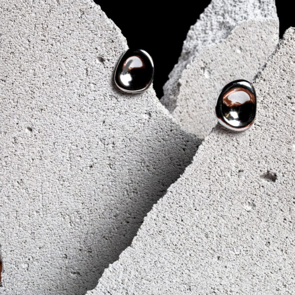 Γυναικεία σκουλαρίκια από ανοξείδωτο ατσάλι ανάγλυφα