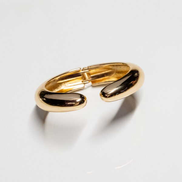 Γυναικείο βραχιόλι χειροπέδα-Open Cuff Bracelet από ανοξείδωτο επιχρυσωμένο ατσάλι